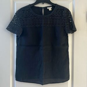 J. Crew Short-sleeve Linen Top